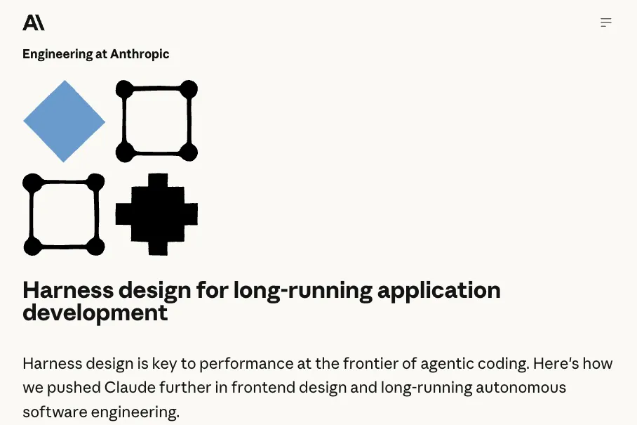 Anthropic이 공개한 GAN 영감 멀티 에이전트 하네스 — AI가 혼자 앱을 만들고, 혼자 QA하는 시대