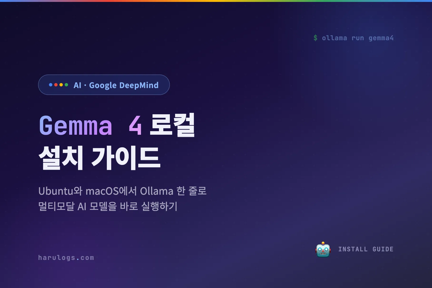 Gemma 4 로컬 설치 가이드 — Ubuntu와 macOS에서 Ollama로 바로 실행하기